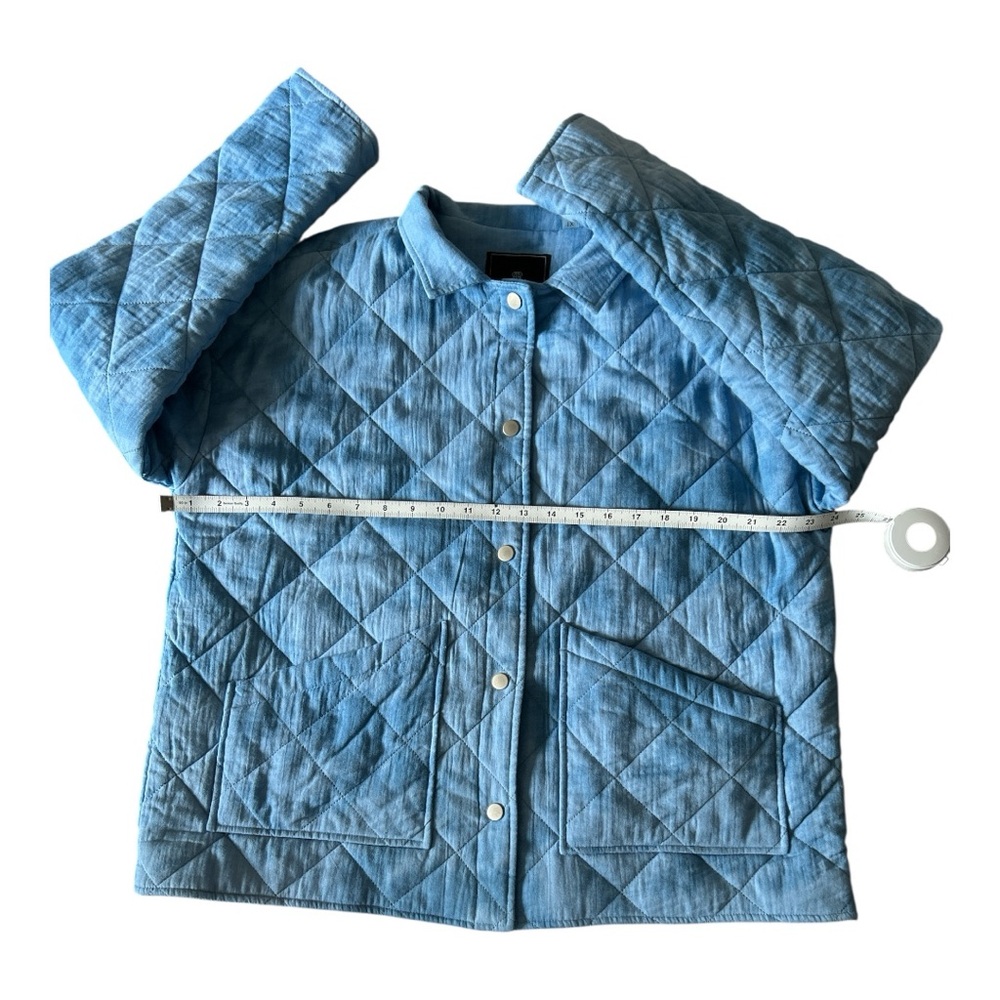 Bagatelle Blue Quilted Utility Jacket